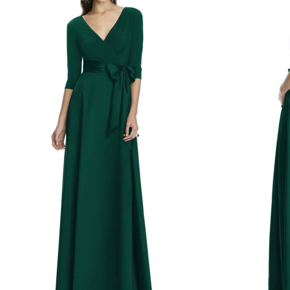 Alfred sung jersey bodice a-line gown